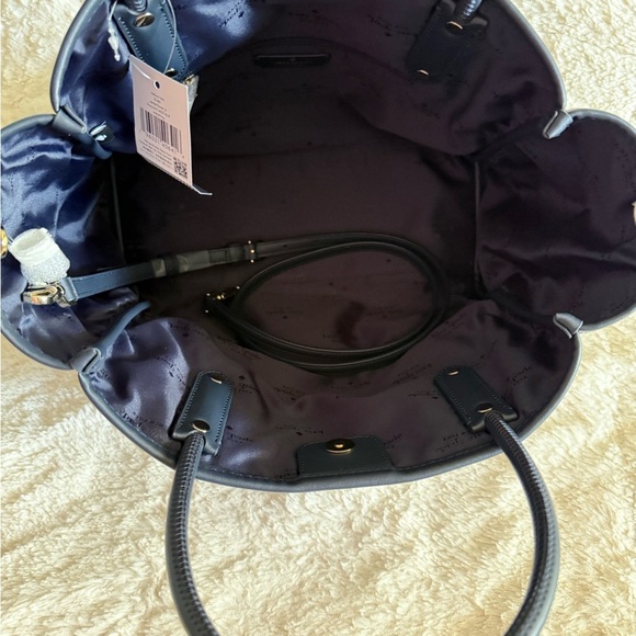 Kate Spade Blue and Cream Floral Tote NWT - Picture 6 of 9